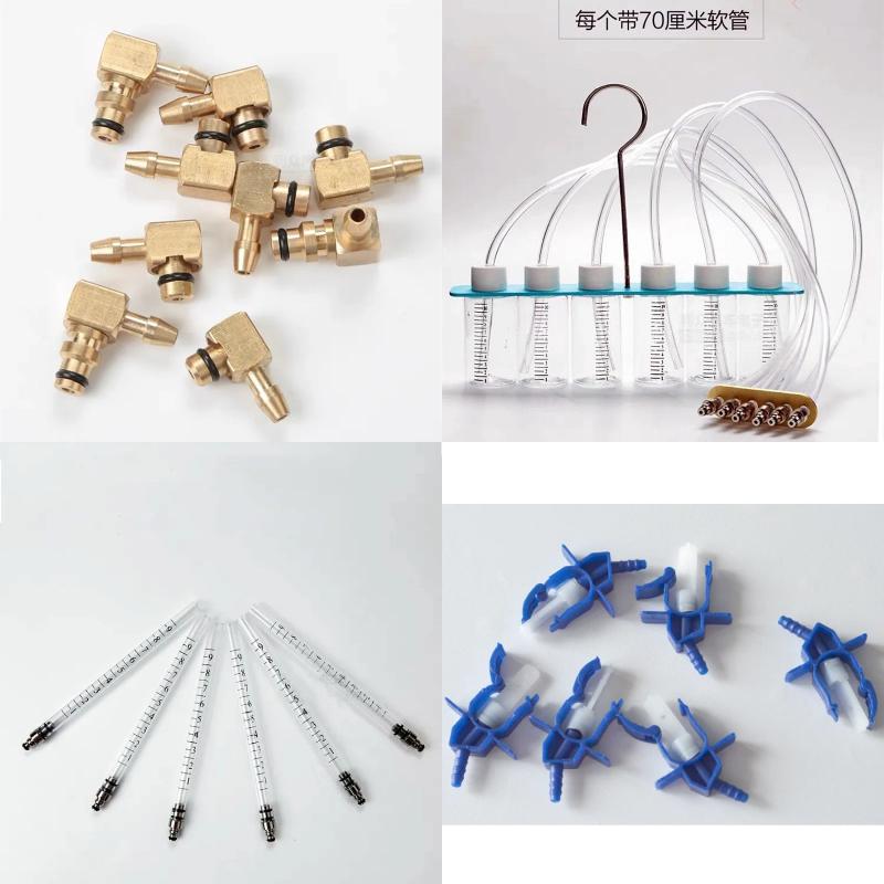 Common Rail Oil Return Flow Flow Test Tool Kit Diesel Injector Tester Auto Nozzle Fuel Injection Test Meter Adaptor Set