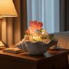 Small Size Sea Shell Glass Lotus Lotus Design Lotus Night Light DIY Lotus Lamp  Birthday Gift