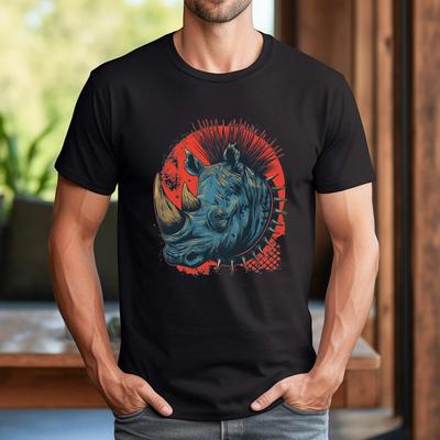 Fantasy Punk Rock Rhino T-Shirt