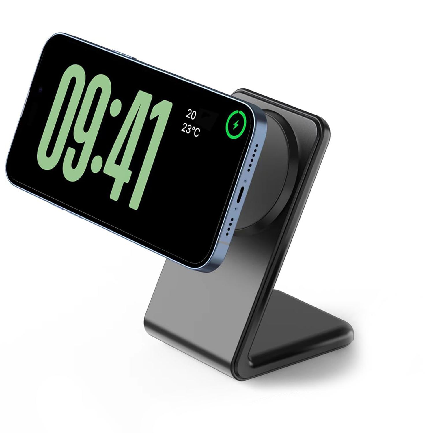 

Беспроводная зарядная подставка для MagSafe Магнитное зарядное устройство 15 Вт Быстрая зарядная станция для iPhone 15 Pro Max Plus 14 13 12 Pro Max Mini