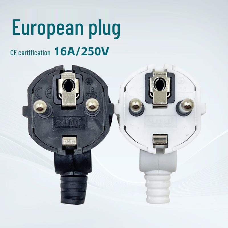 16A European Multi-Style Connectable Plug (German/French/Russian/Korean) with Detachable Design