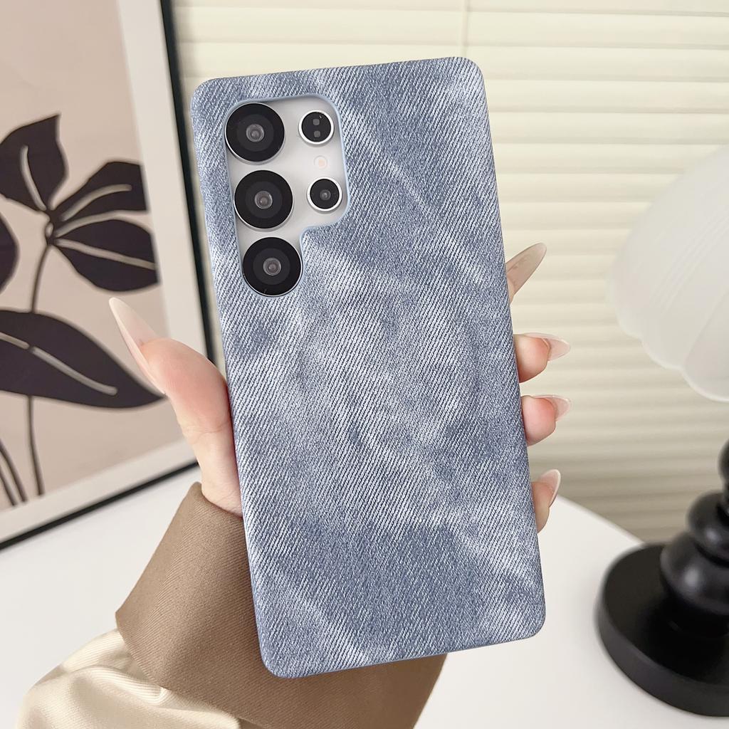 For Denim Jeans Hard PC Phone Case For Samsung Galaxy S26 S2 S24 S23 Ultra Magnetic Shockproof Frameless Cooling Cover