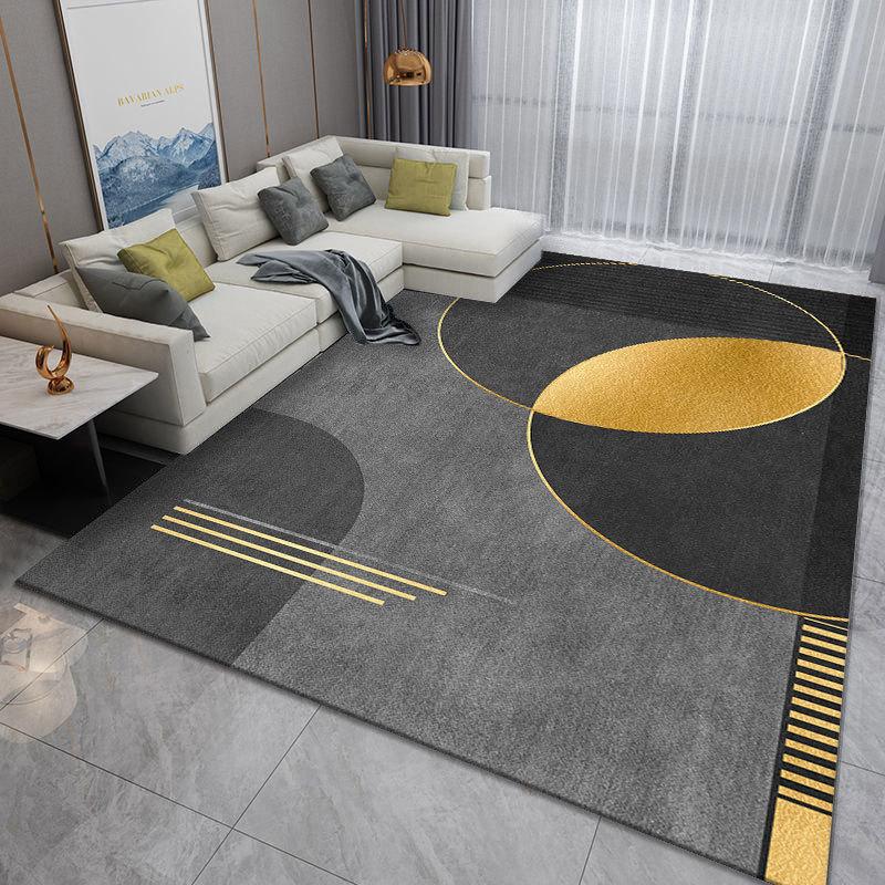 Light Luxury Printed Carpet for Home Living Room Coffee Table Bay Window Bedroom Japanese Style Carpet