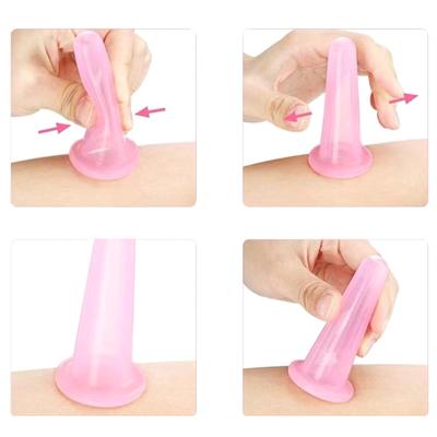 2Pcs Silicone Ventosa Ventosa Pode Vácuo Rosto Massagem Ventosa Perna Braço Relaxamento Doméstico Cuidados de Saúde Facial Ferramenta de Levantamento de Pele