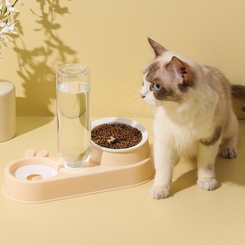 Pet Food Feeders and Waterer Detachable Cats Water Fountain Bowl Food Container Automatic Bowl Supply