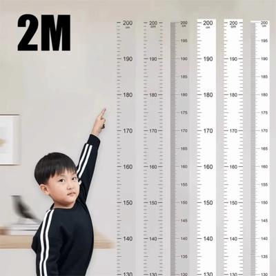 Removable Height Measuring Wall Stickers Self-Adhesive Transparent Height Sticker Household