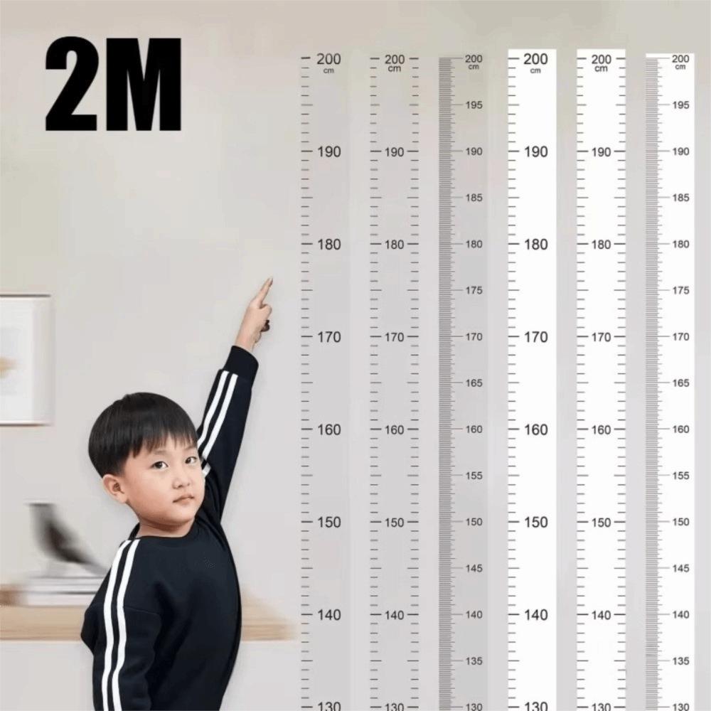 Waterproof Height Measurement Sticker Self-Adhesive Removable Height Measuring Wall Stickers Transparent Height Sticker Children