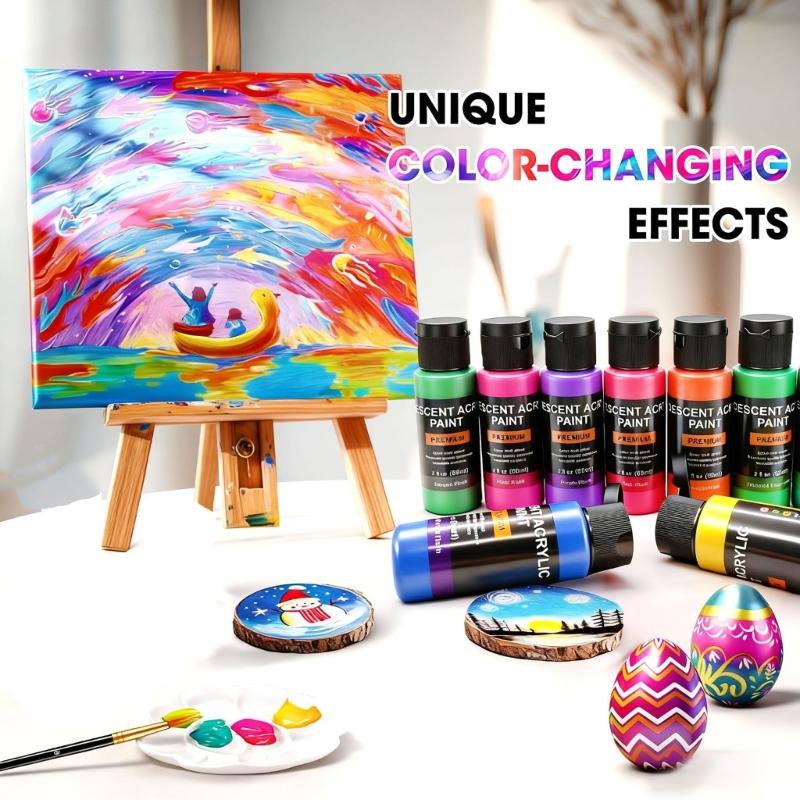 18 Piece Premium Acrylic Paint Collection Quick Drying And Waterproof For Multiple Applications