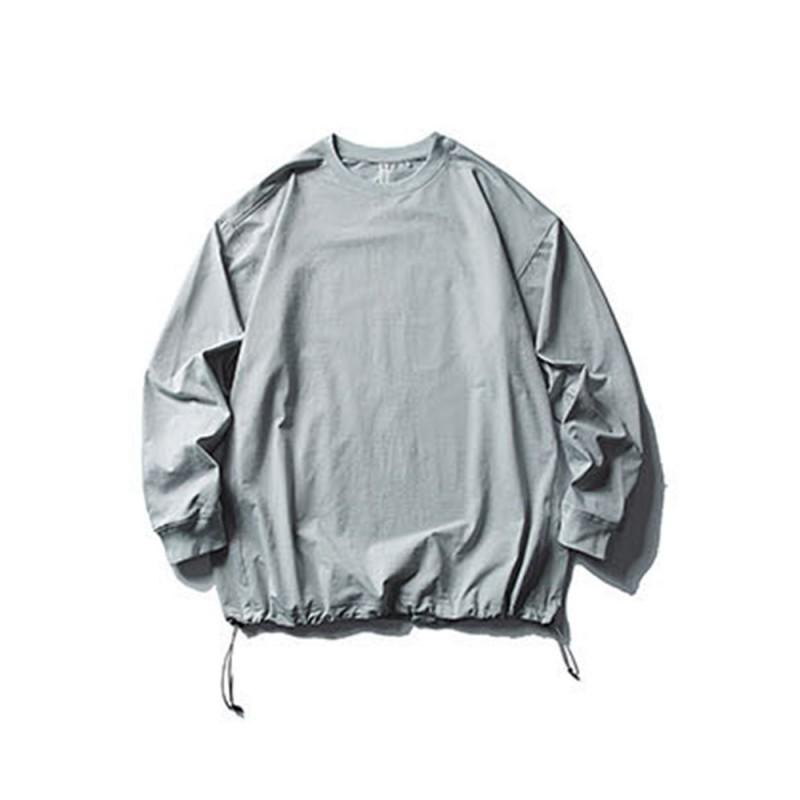 Mens Long Sleeve T Shirt Outdoor Quick Dry Sun Protection Loose Solid Color Casual Streetwear
