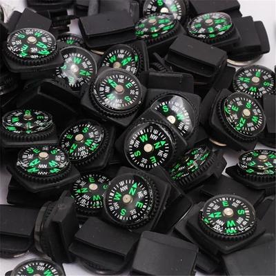 1/5PCS Watch Strap Button Compass Mini Handheld Emergency Survival Navigation Travel Kits Outdoor Hiking Camping Accessories High Quality