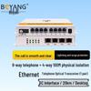 Boyang 8-Channel Phone 4-Port Ethernet Fiber Optic Multiplexer