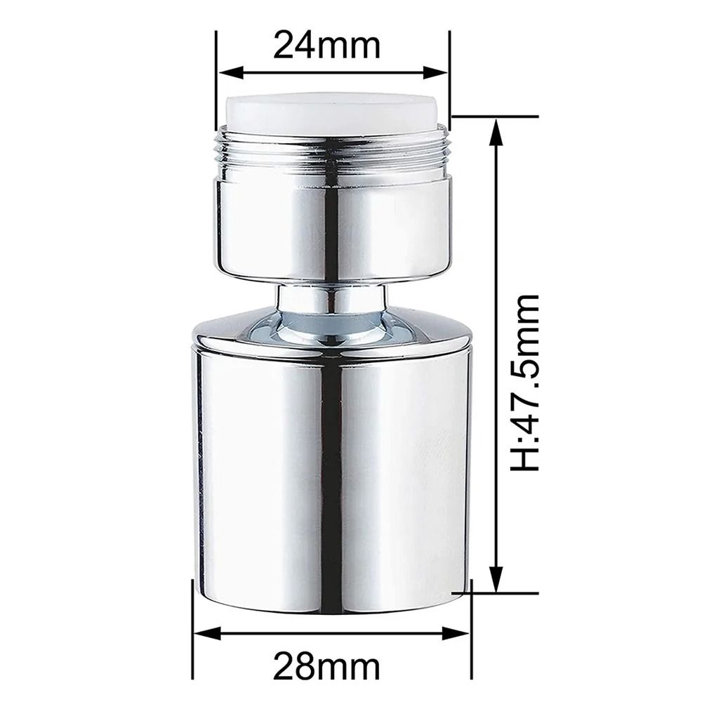 Dual-function Faucet Aerator 24mm Kitchen Faucet Head Bubbler Faucet Sprayer Attachment  Bathroom