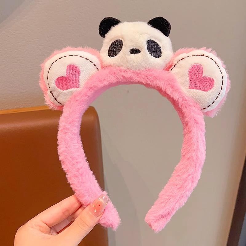 

Милые плюшевые повязки на голову с животными для женщин: Аксессуары для волос осень/зима для маски для лица и выхода в свет