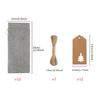 12PCS Christmas Simple Burlap Wine Bags with Tag And Ropes Holiday Party Reusable Gift Wrapping Bag Home Decor