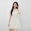 Qiushui Yiren Lace A-Line Midi Dress