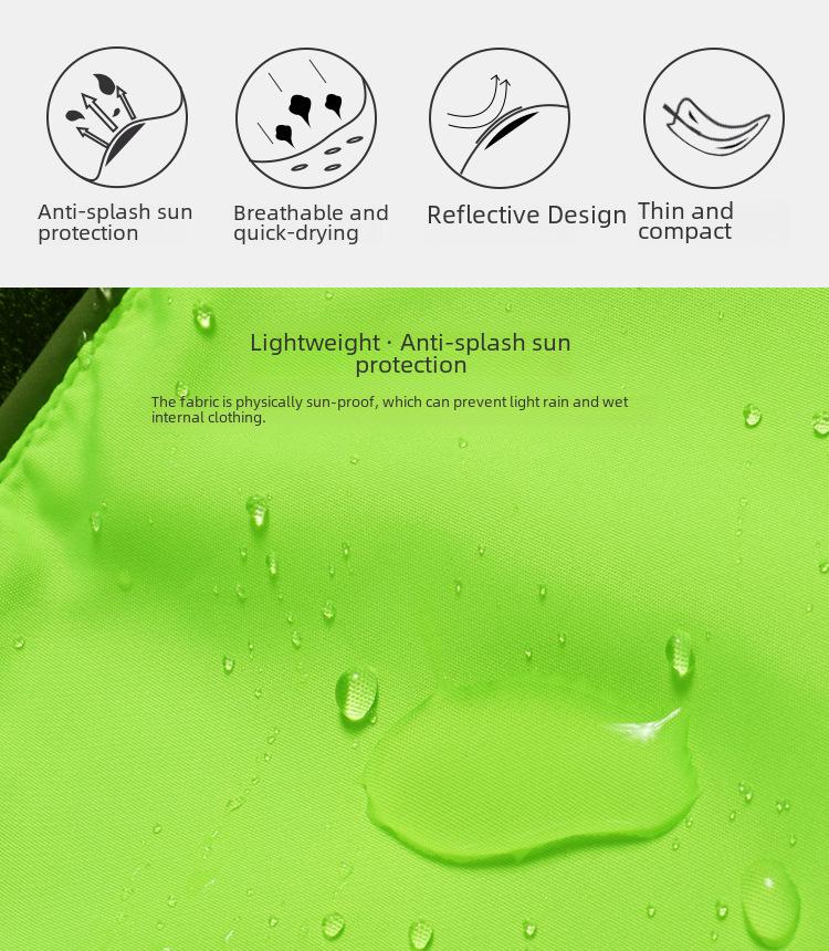 ISPEEDO Herren Winddichte Radjacke - Leicht, Sonnenschützend und Ideal für Laufen oder Radfahren im Freien