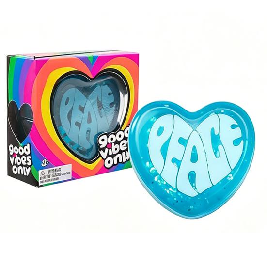 Love Heart Squeeze Toy Anxiety Relieving Heart Shape Sensory Fidget Toy Concentration Aid Relaxation Decompression Hand Exercise Toy синий