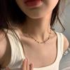 Hottie Stacks Double Star Cross Necklace Personality Ins Tide Collarbone Chain