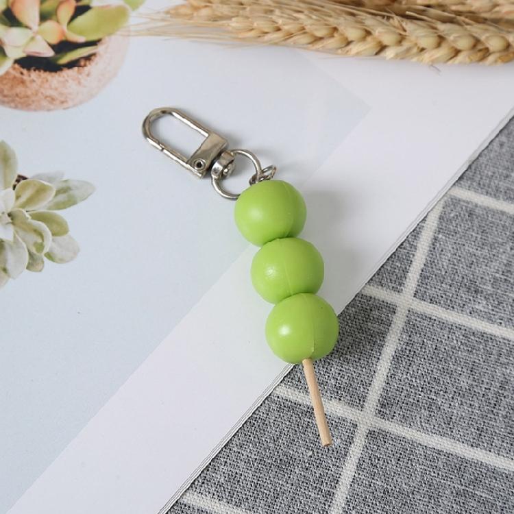 Acrylic Keyring Simulated Meatball String Keychain Food Model Pendant Accessory