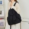 Schoolbag Lazy Wind Wrinkle Drawstring Niche Design Backpack Women 1011 New Casual Lightweight Backpack Travel Backpack