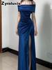 Women's One-Shoulder French Lace Cocktail Dress for Party Evening Gown