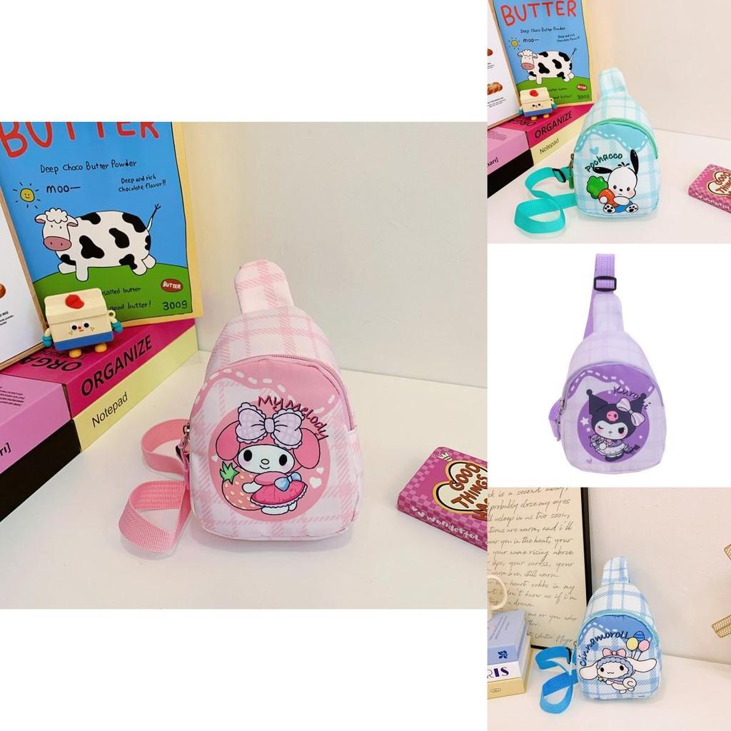 Cute Cartoon Children's Backpack For Girls With Kt Cat And Melody Print Lightweight Design