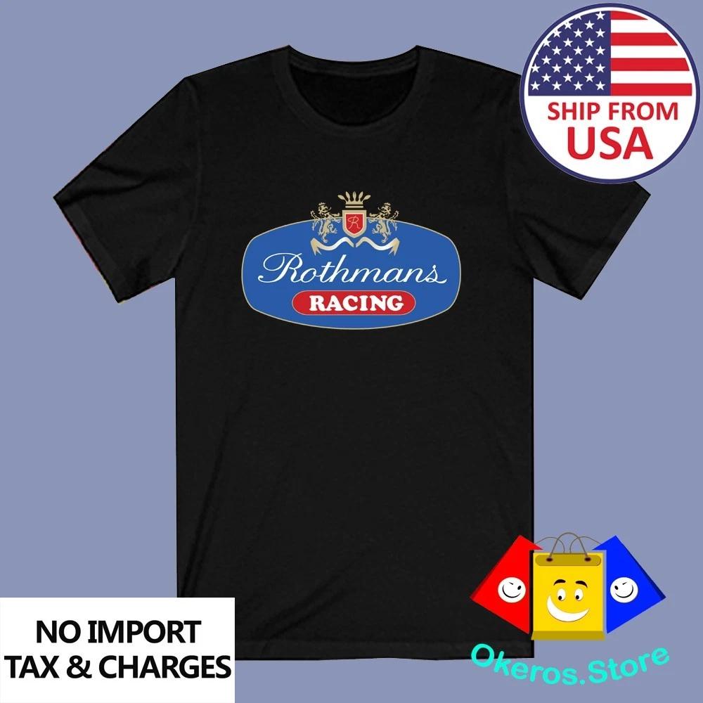 Rothmans Racing Team Car Motorcycle Men s Black Size S to 5XL S
