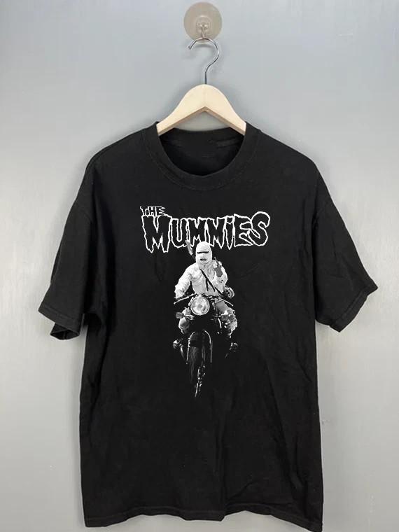 Футболка унисекс Mummies band Here Come The Mummies Мотоцикл Полный размер S-5XL L