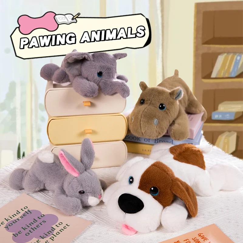 Favorite Toy Unisex 25Cm Cute Elephant Hippopotamus Rabbit Animal Plush Doll With Weighted Particles At The Tail To Soothe And Accompany The Doll