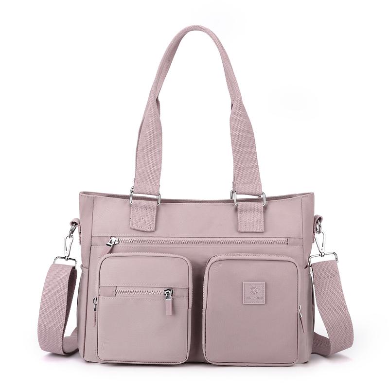 Skulderveske Dame Nylon Crossbody Bag Stor kapasitet Mors veske