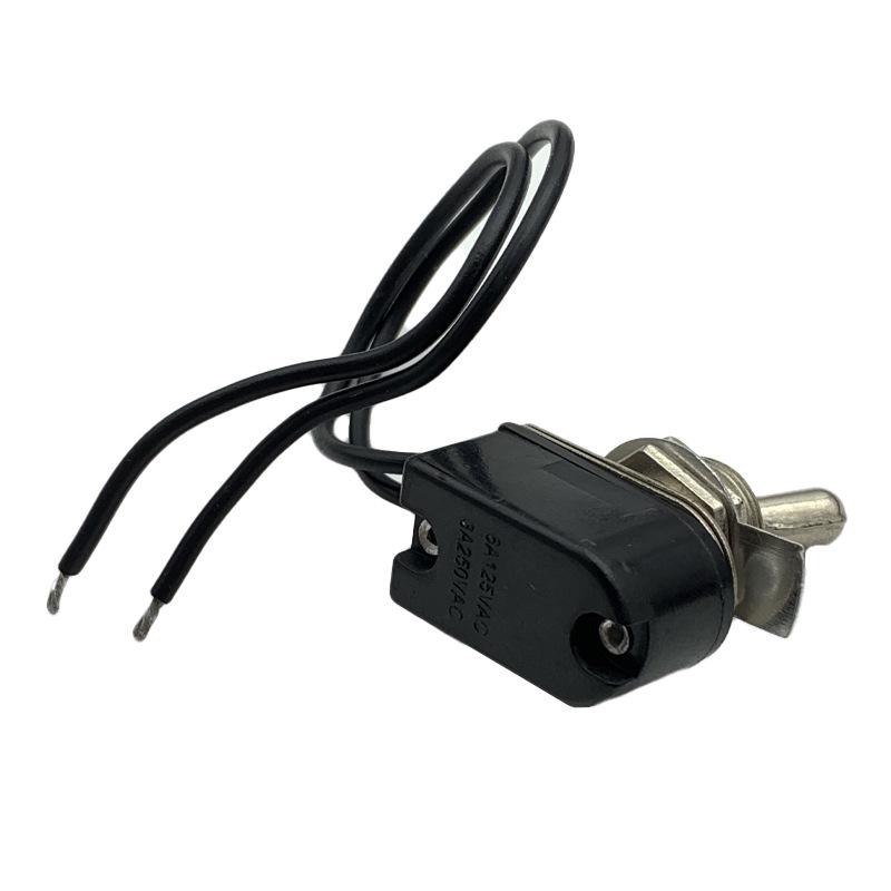 2-Gear 3A 24V Toggle Switch with Wire Knob, 12mm Rocker Arm