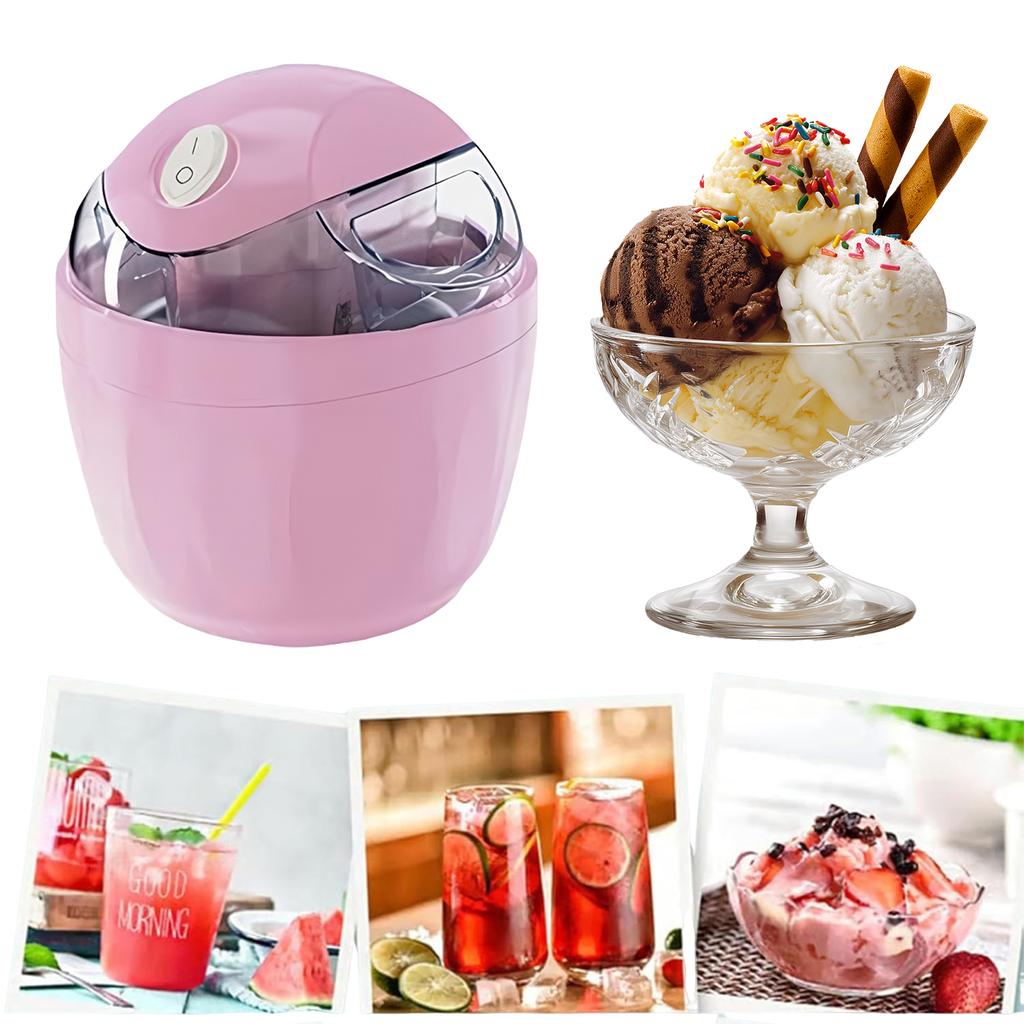 Small Ice Cream Maker Just 15 Minutes Personal Gelato & Sorbet Machine One-Touch for Homemade Frozen Treats Everyday Kitchen Use