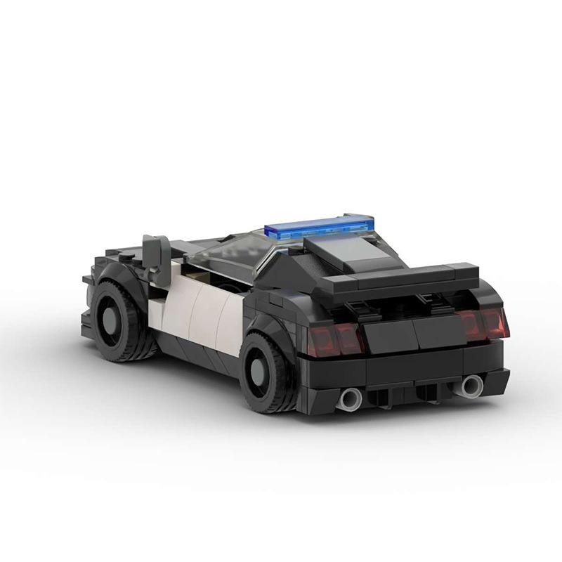 Building Block Compatible, Patrol Police Car Small Particles Build Car Model Creative Educational Toys