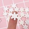 20PCS Romantic Crafts Accessories Resin White Snowflake Ornaments Christmas Decor Home