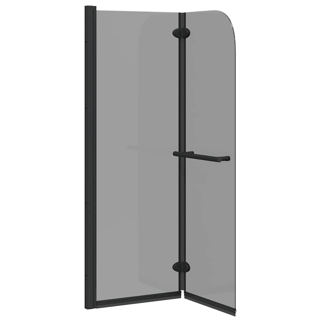 vidaXL Duschabtrennung Dunkel transparent 95 x 140 cm