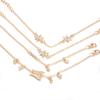 Minimalist Style, Simple Female Personality Butterfly Inlaid With Diamonds, Flower Bracelet 4-Piece Set