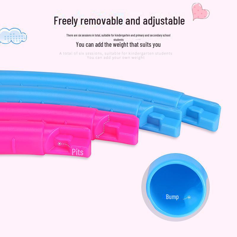 Detachable Plastic Hula Hoop for Young Children: Ideal for Beginners, Girls Ages 3-10, Kindergarten & Primary School.