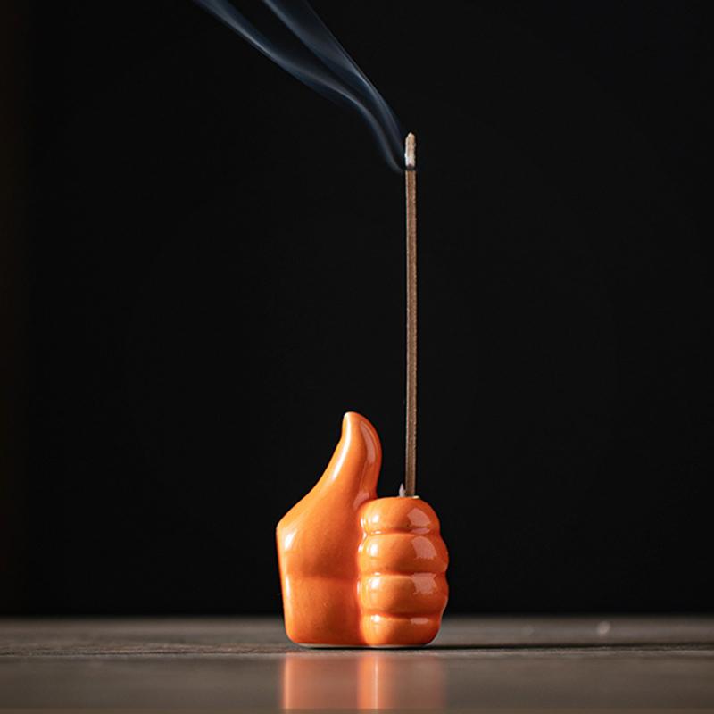 

Керамическая подставка для благовоний, курильница в форме жеста, мини-курильница для офиса, настольная, для чайного домика, для домашнего декора