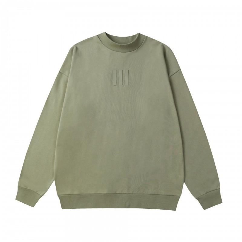 Essentials Style Heavyweight Cotton Hoodie Men Women Streetwear Oversized Fit 3-Stripe Letter Print Casual Sweatshirt