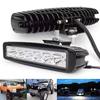 1/42Pcs 12V Car LED Light Bar 18W 6000K Super Bright Car LED Work Light Spot Light White Off Road Head Light Driving Lights