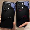 Simples e Grande Para OnePlus Nord 3 5 6T 7 Pro 8 12 10T Reno8 Lite 5G 10R Nord N30 Capa de Telefone Rígida de Vidro Temperado Preta
