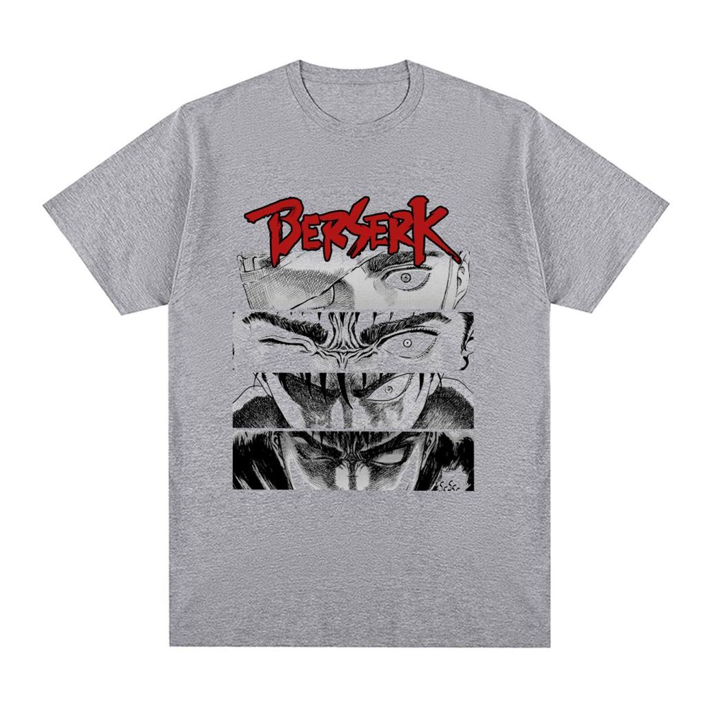 Guts Vintage T-shirt Funny Cartoon Manga Swordsman Gatsu Sacrifice Cotton Men T Shirt New Tee Tshirt Womens Tops