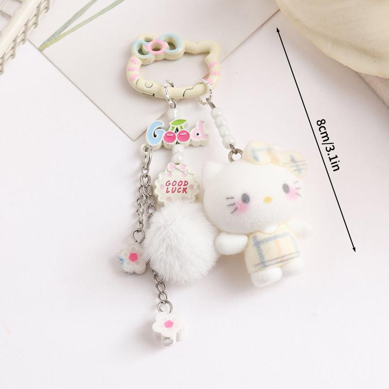 Sanrio Hello Kitty Keychains Cartoon Keyring Hanging Pendant for Backpack Charms on The Phone Bag Ornament Party Gift