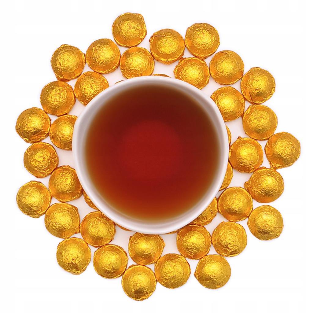 Herbata Czerwona PU ERH TUOCHA GOLD MINI - 50g liściasta prasowana