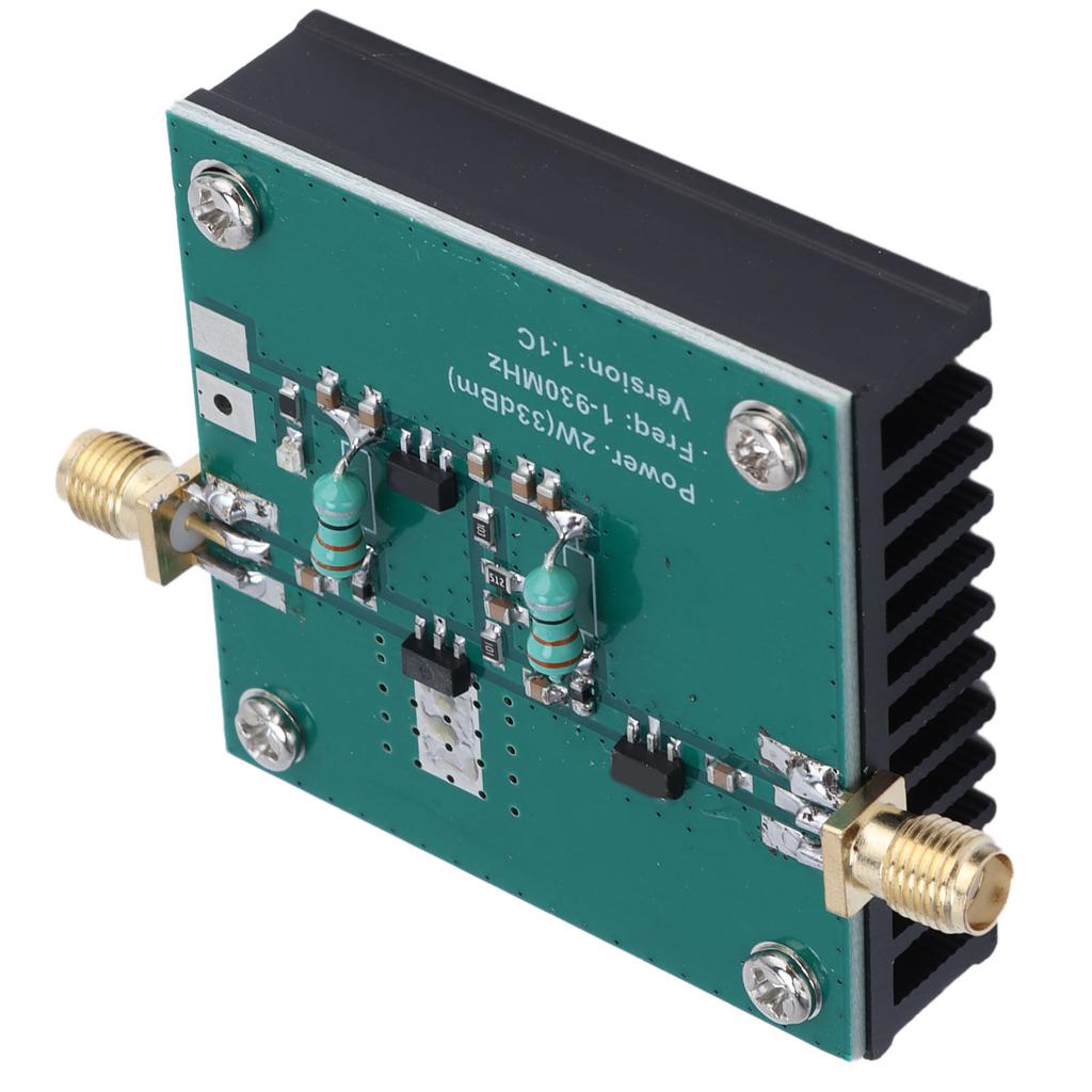 RF Wideband Amplifier Low Power Broadband Module Standard SMA Female Connector 1‑930MHz 2.0W