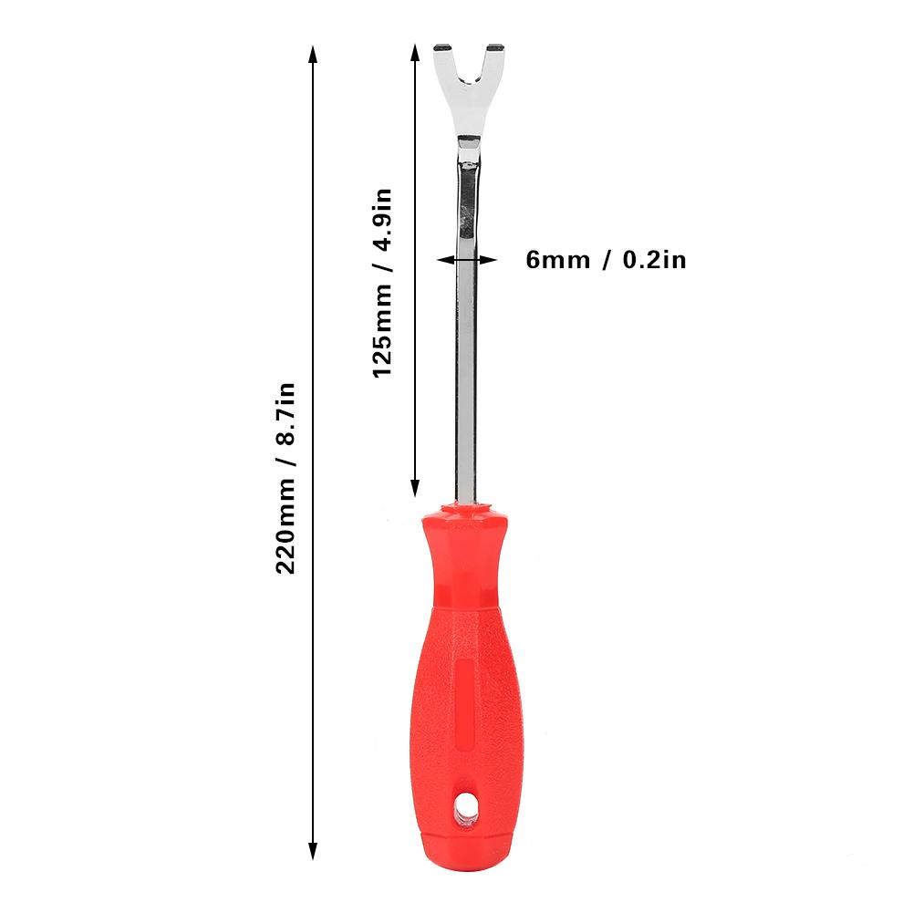 6 MM Stal Chromowo-Wanadowa Plastikowa Klamra Śrubokręt Usuwacz Klipsów Tapicerki Drzwi Samochodowych