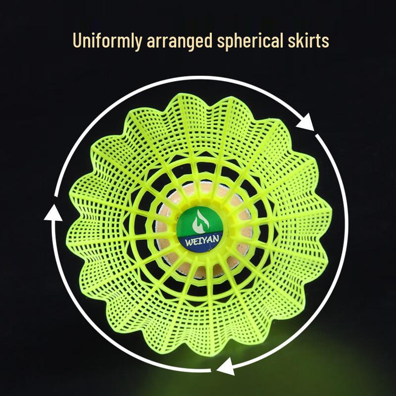 Ayoub Nylon Badminton Shuttlecocks 6-Pack