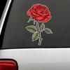 Samolepka na auto Červená růže Samolepka Vodotěsná vinylová nálepka na nárazník Zadní okno Notebook Samolepicí nálepka Pro autodoplňky Y04