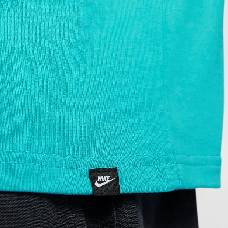 Nike Sportswear Club Solid Color Breathable Small Logo Drop Shoulder Short Sleeve T-Shirt Men Tops Cactus-Green FV0376-345