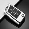 TPU Car Key Case Cover Shell Fob for VW Volkswagen Golf 7 MK7 Tiguan MK2 for SEAT Ateca Leon FR 2 Ibiza Skoda Octavia A7 Keyless